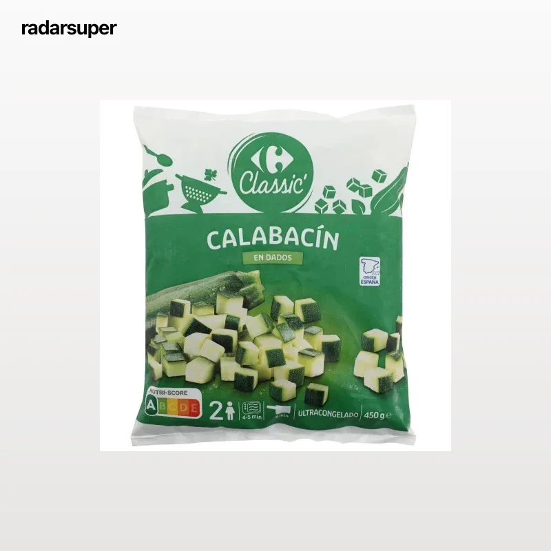 Calabacín en dados Carrefour 450 g.