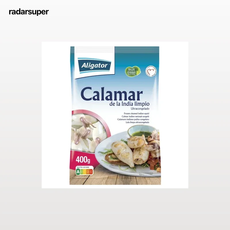Calamar de la India limpio 400 g