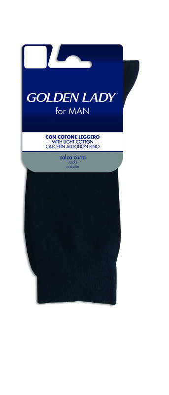 Calcetín Algodón Hombre Golden Lady Talla M Negro