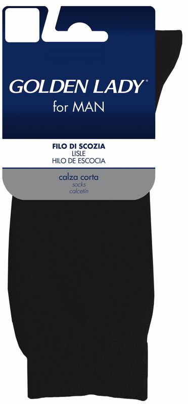 Calcetín Hilo Hombre Golden Lady Talla M Negro