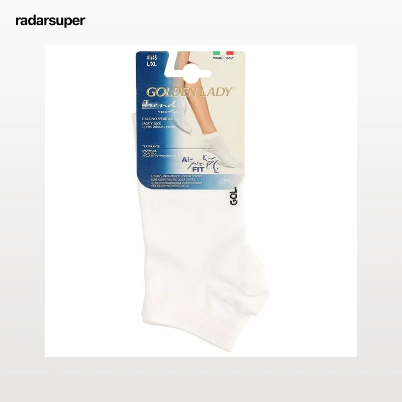 Calcetín Tobillero Deportivo Golden Lady Talla S-M Blanco