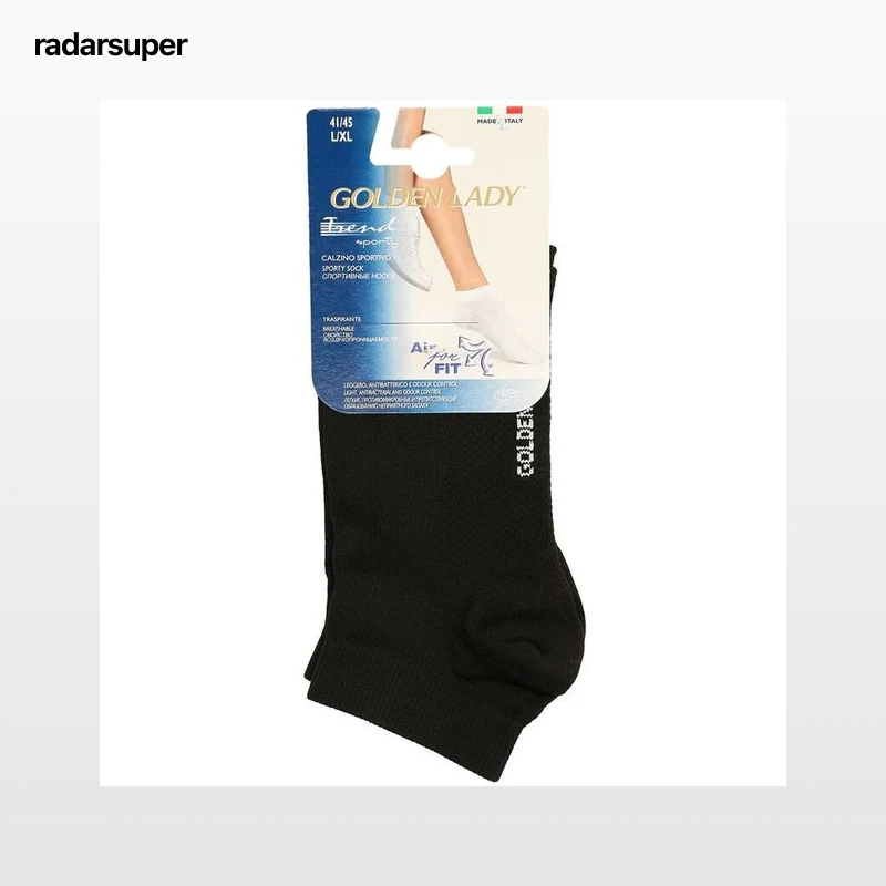 Calcetín Tobillero Deportivo Golden Lady Talla S-M Negro
