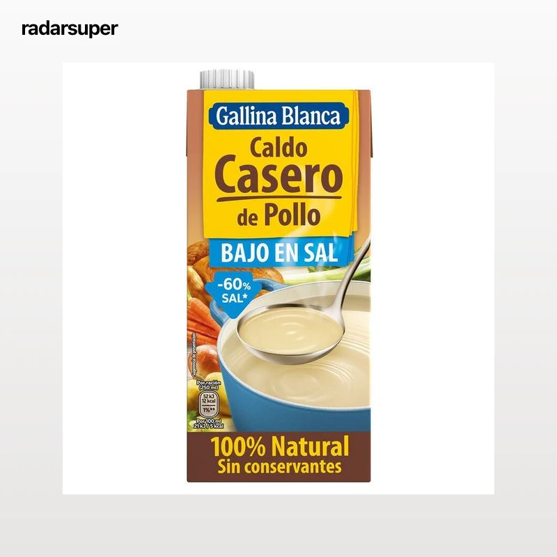 Caldo casero bajo en sal pollo natural Gallina Blanca 1l