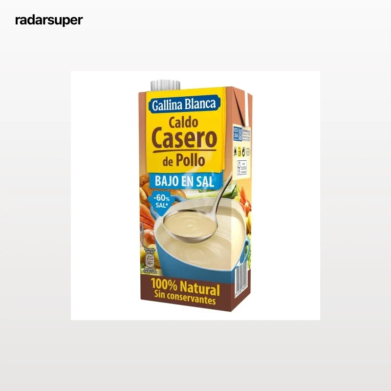 Caldo casero de pollo bajo en sal Gallina Blanca 1 l.