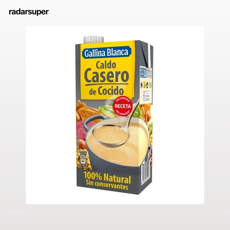 Caldo casero Gallina Blanca 1l cocido 100% natural