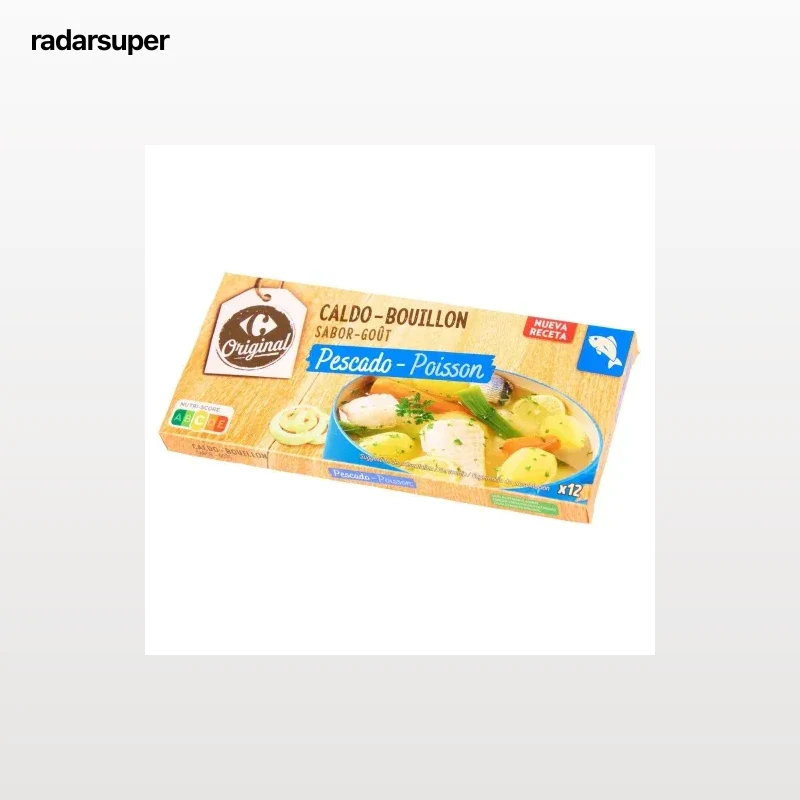 Caldo de pescado Original Carrefour 12 pastillas