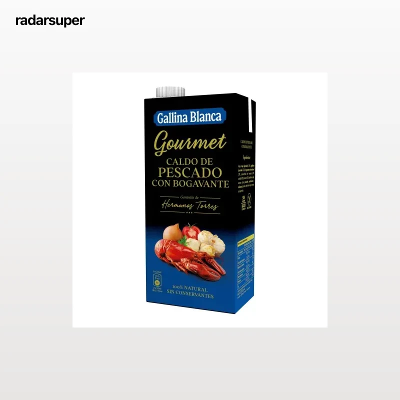 Caldo de pescado y bogavante Gallina Blanca sin gluten 1 l.