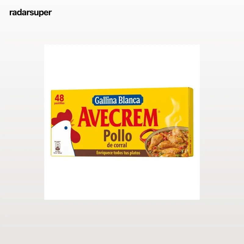 Caldo de pollo Avecrem Gallina Blanca sin gluten 48 pastillas