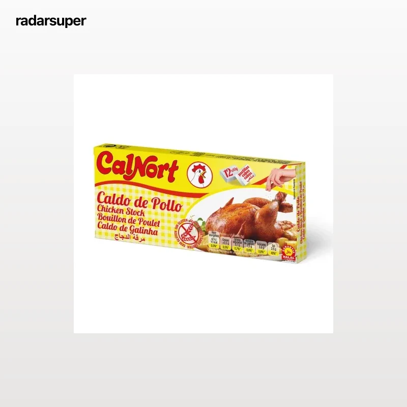 Caldo de pollo Calnort sin gluten 12 pastillas