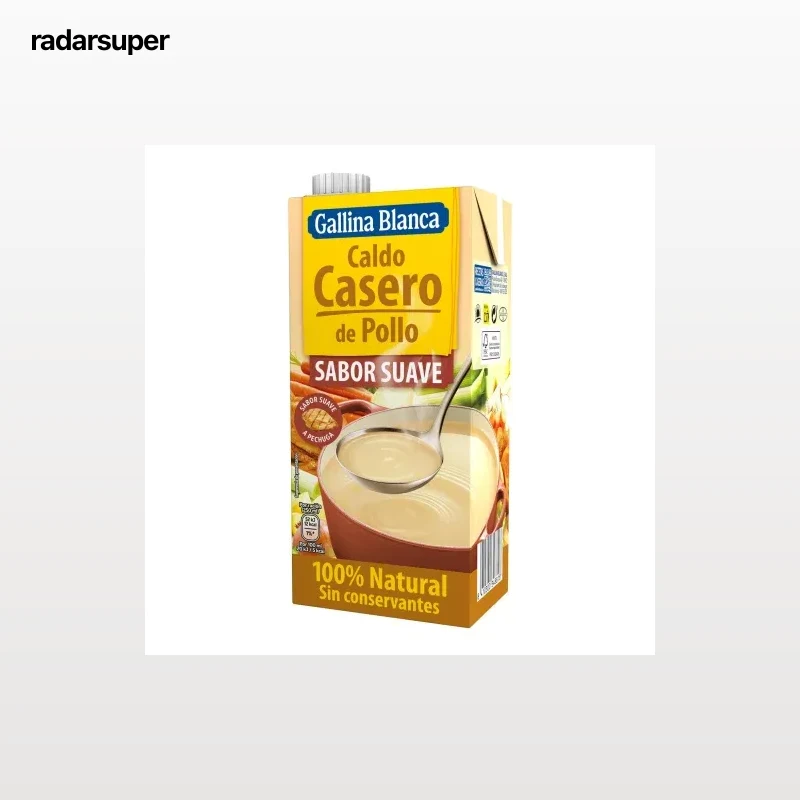 Caldo de pollo casero suave Gallina Blanca sin gluten 1 l.