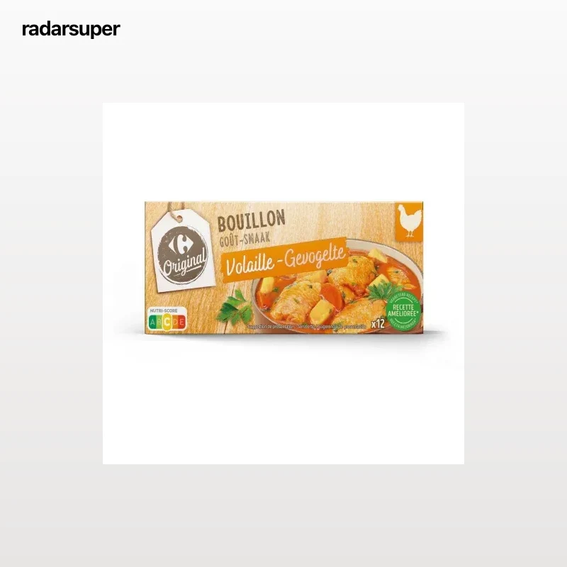 Caldo de pollo Original Carrefour 12 pastillas