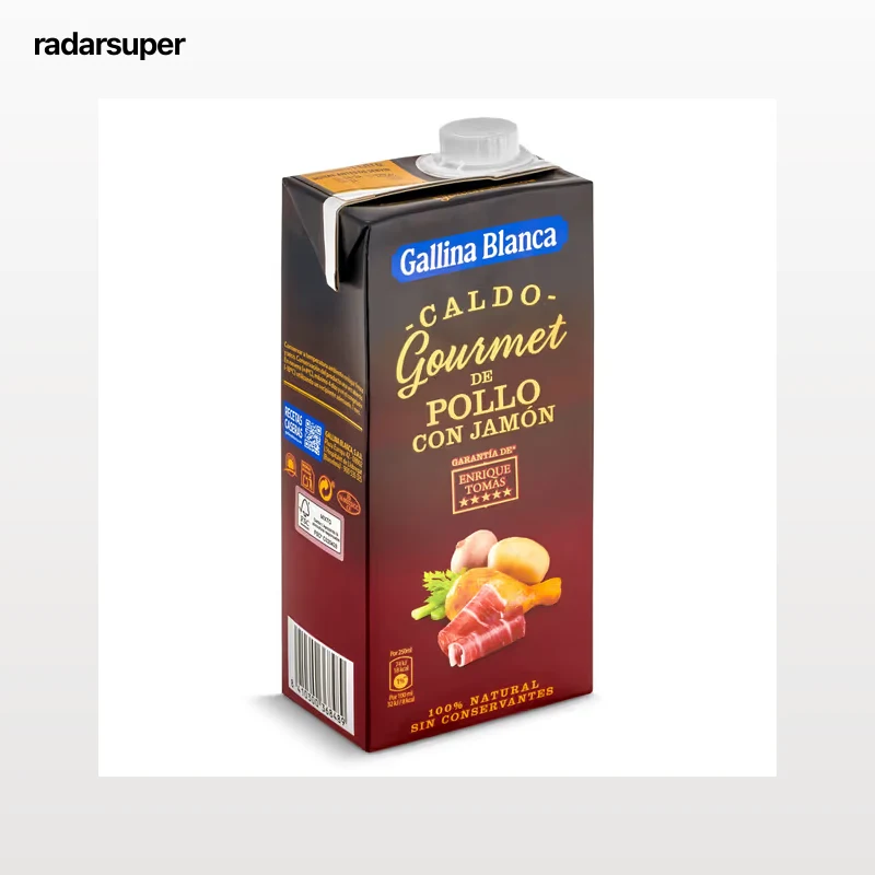 Caldo gourmet de pollo con jamón Gallina Blanca 1 L