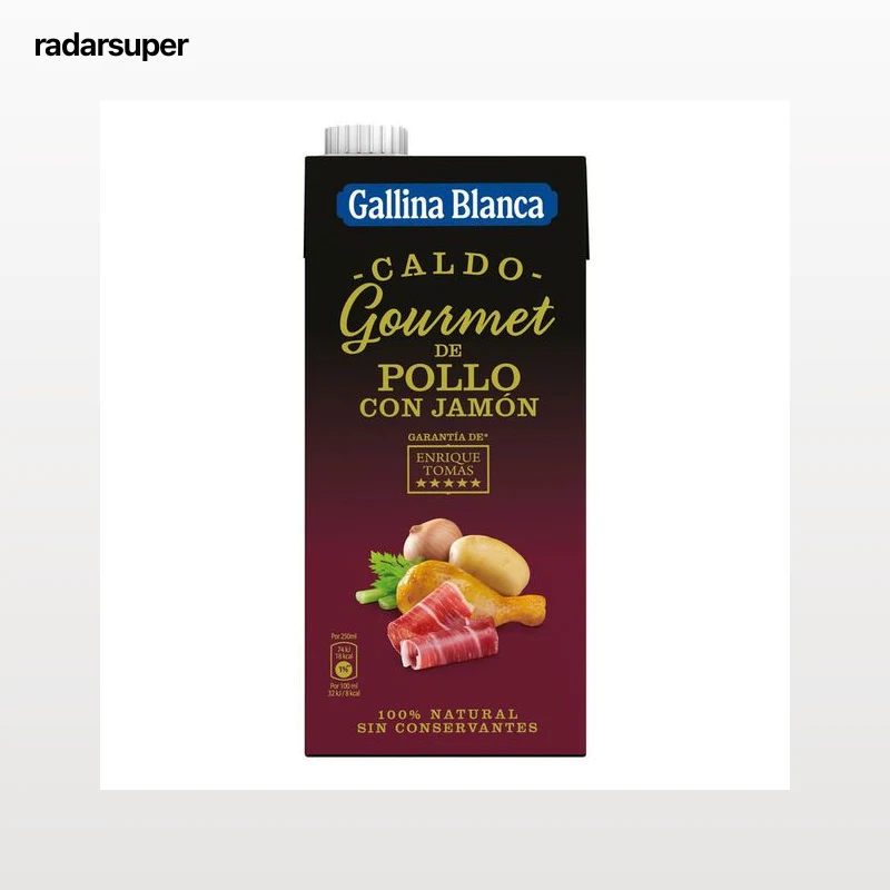 Caldo gourmet de pollo y jamón Gallina Blanca 1l