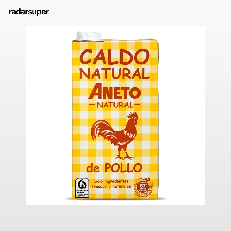 Caldo natural de pollo Aneto 1 L
