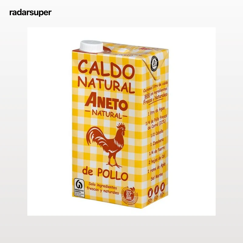 Caldo natural de pollo Aneto 1l