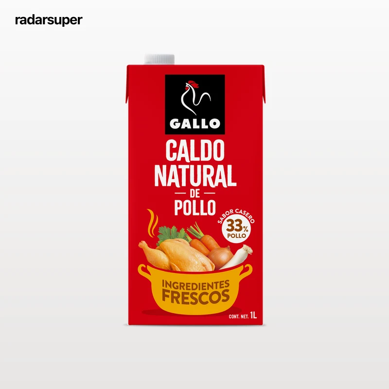 Caldo natural de pollo Gallo 1l