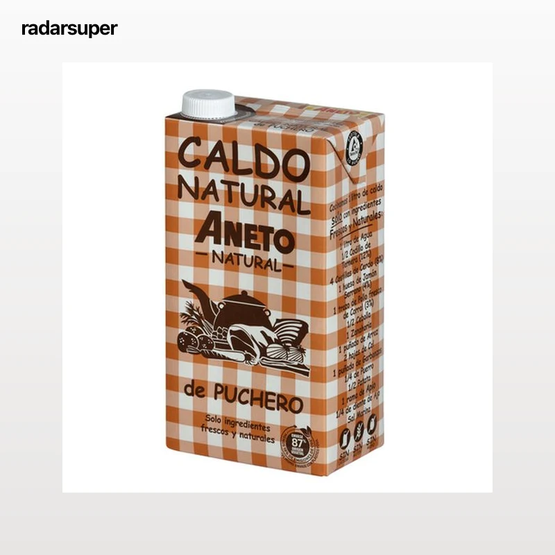 Caldo natural puchero con carnes y verduras Aneto 1l