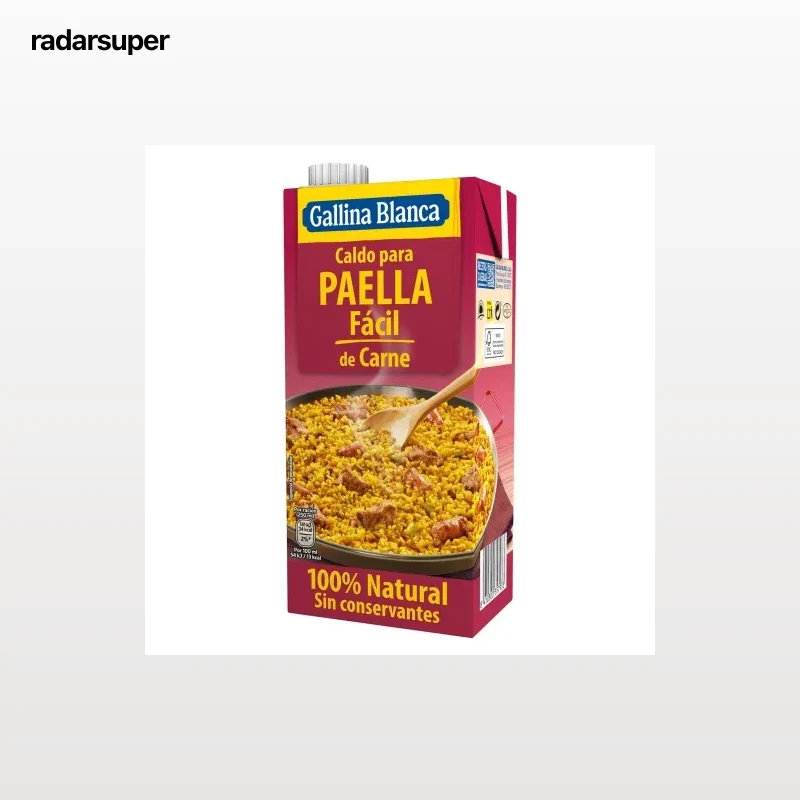 Caldo para paella de carne Gallina Blanca sin gluten 1 l.