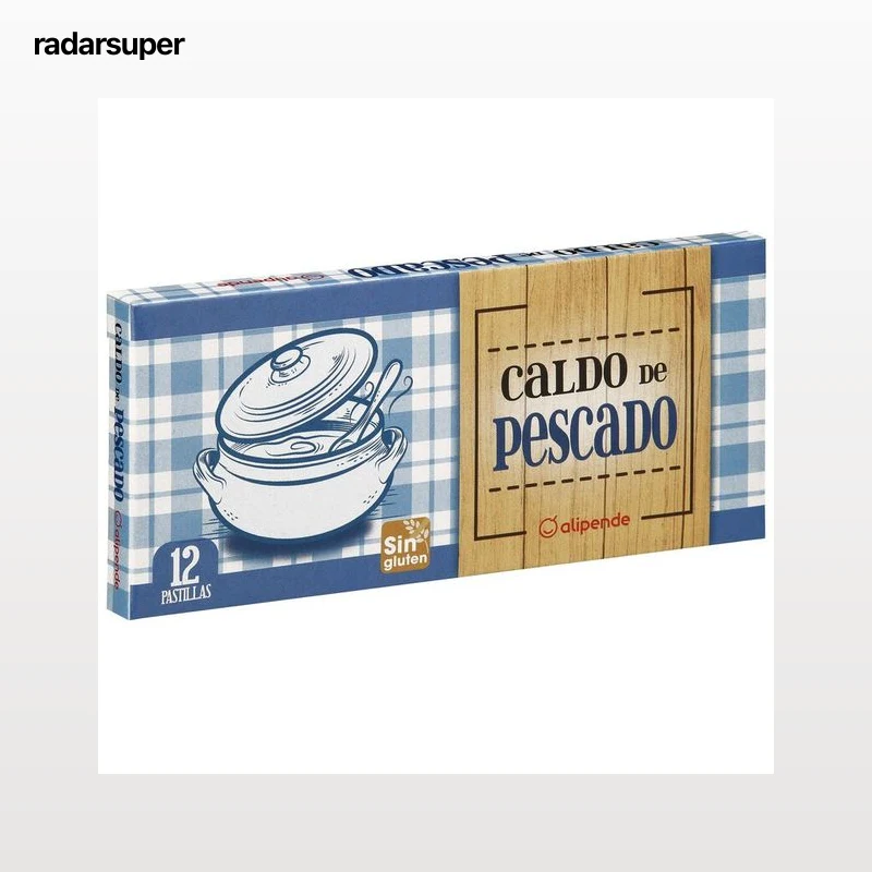 Caldo de pescado en pastillas Alipende 12 unidades
