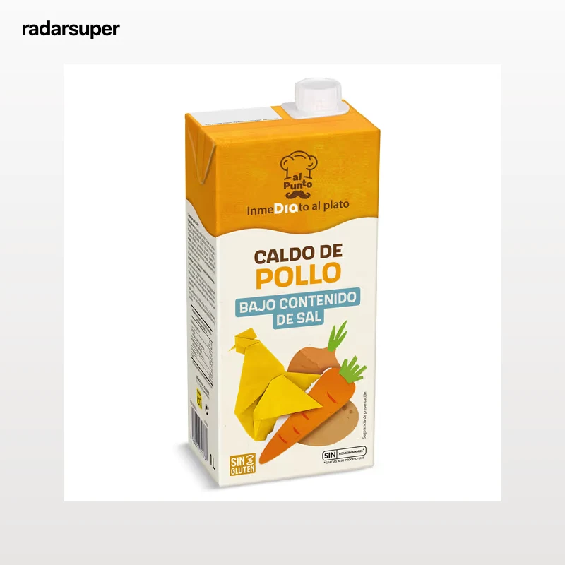 Caldo de pollo bajo en sal Dia Al Punto 1 L