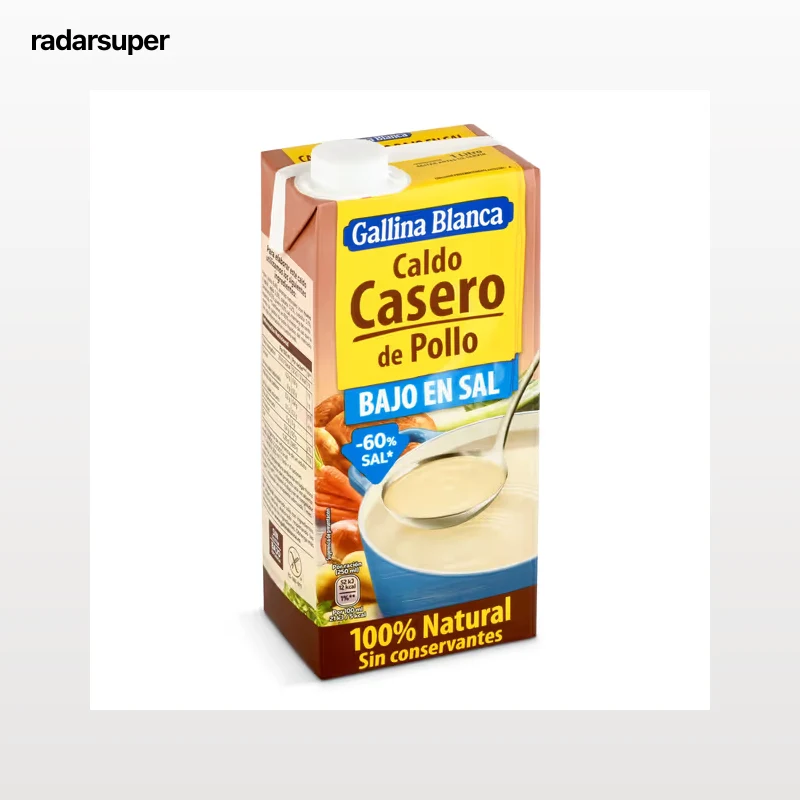 Caldo de pollo bajo en sal Gallina Blanca 1 L