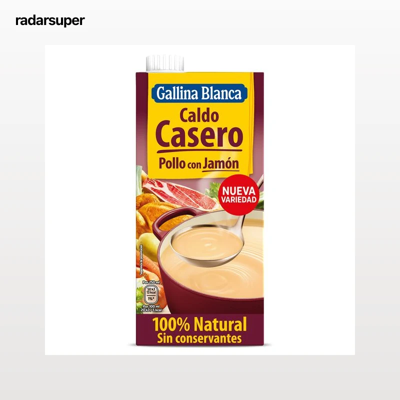 Caldo de pollo con jamón Gallina Blanca 1 L