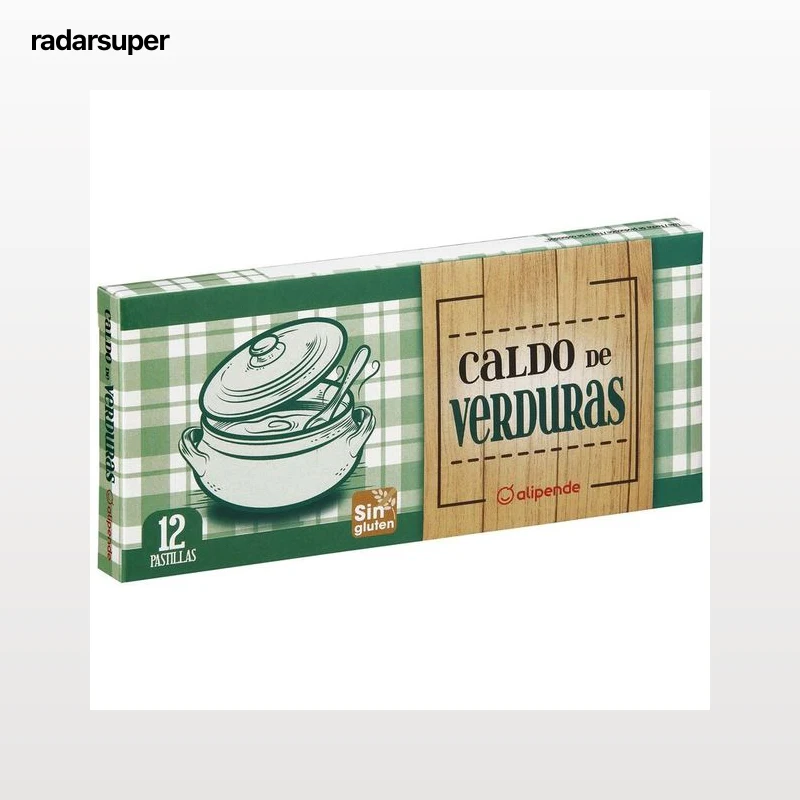 Caldo de verduras en pastillas Alipende 12 unidades