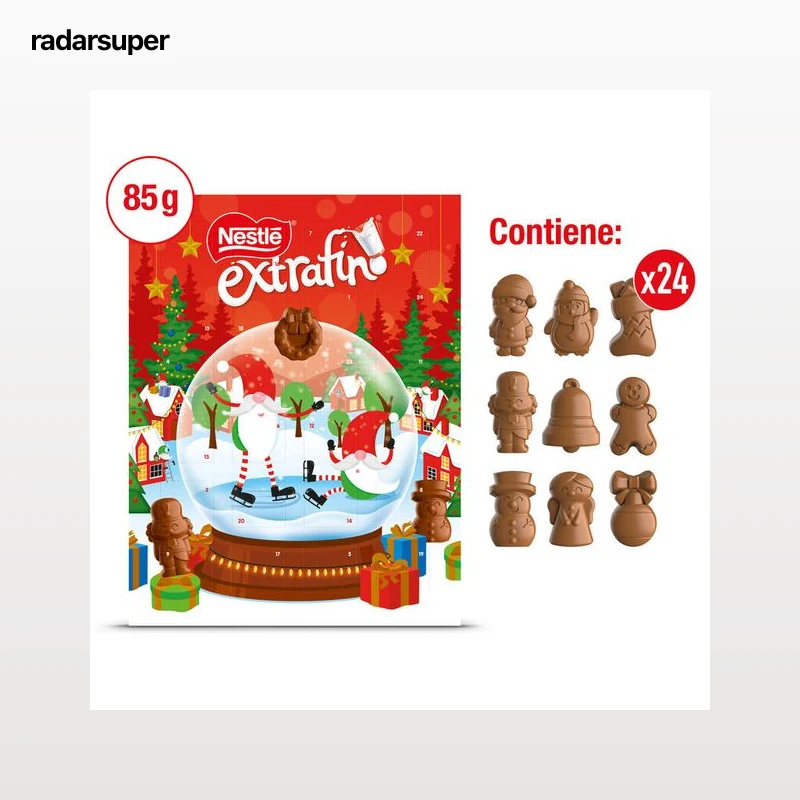 Calendario de Adviento de figuritas de chocolate Nestlé 85g
