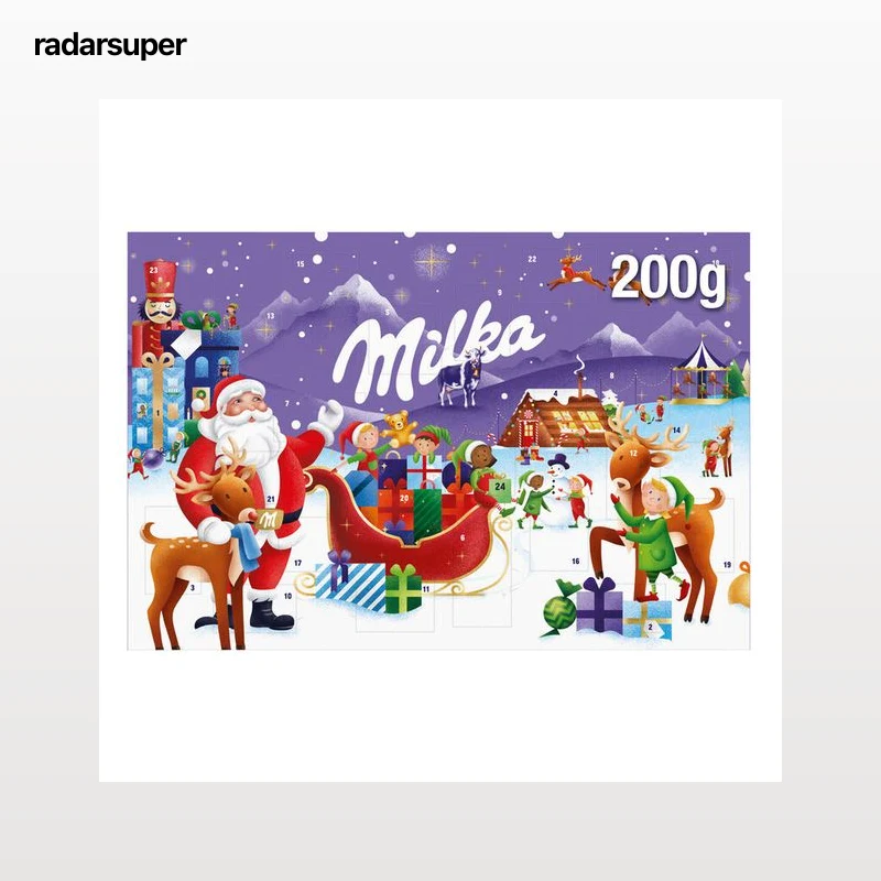 Calendario adviento Navidad Milka 200g