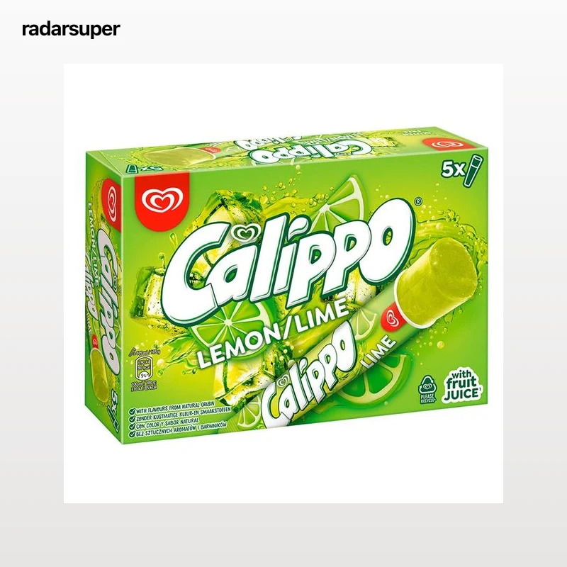 CALIPPO Helado de lima limón 5 x 105 ml.