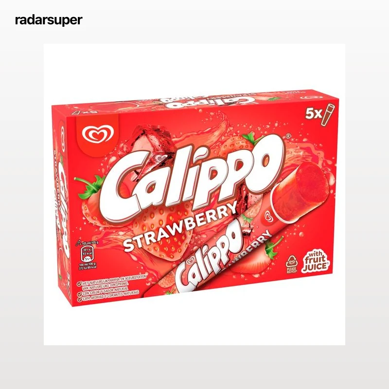 CALIPPO Polo de sabor fresa 5 x 105 ml.