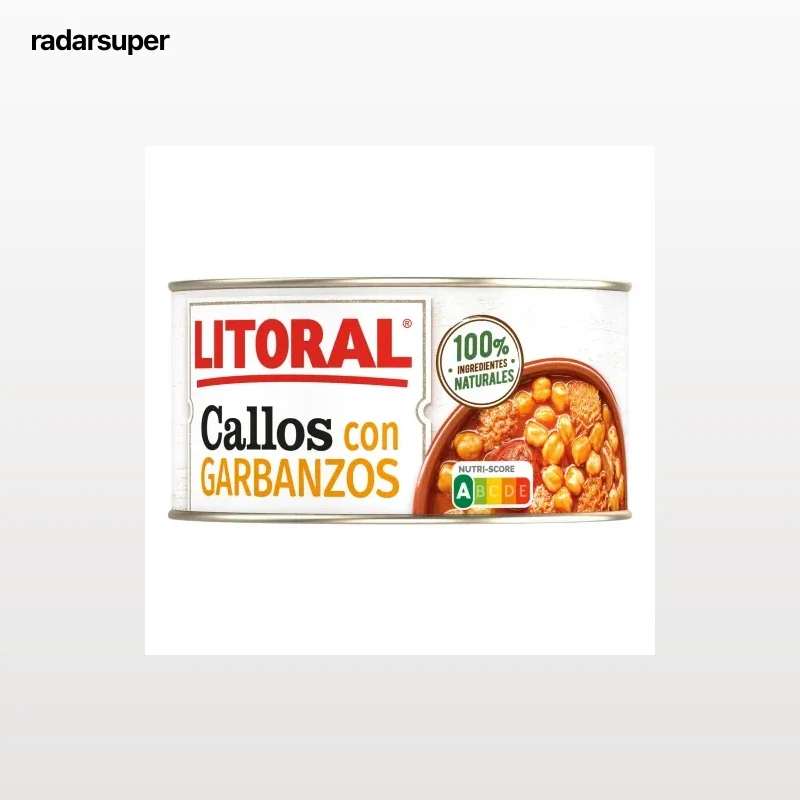 Callos con garbanzos Litoral sin gluten 370 g.