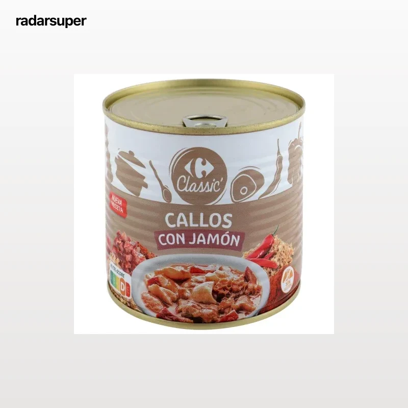 Callos con jamón Classic Carrefour sin gluten 630 g.