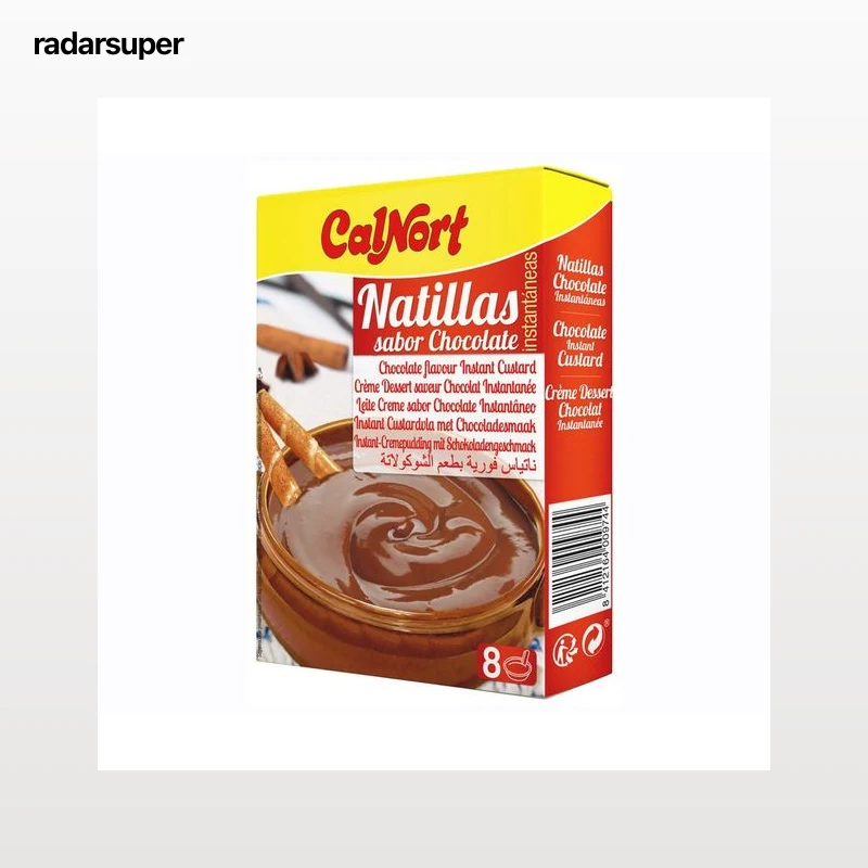 CALNORT Preparado en polvo de natillas de chocolate 2 x 65 g.