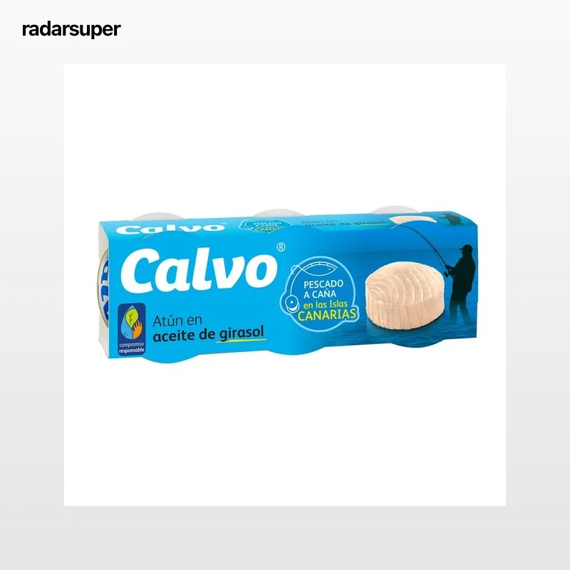 CALVO Atún en aceite de girasol 3 uds. x 80 g.