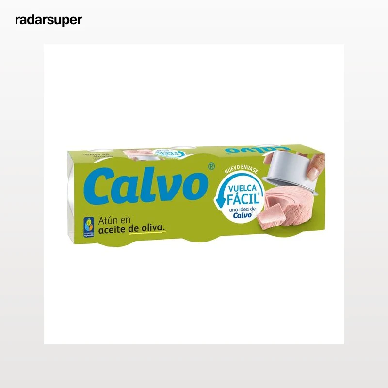 CALVO Atún en aceite de oliva lata pack de 3 uds. 52 g.