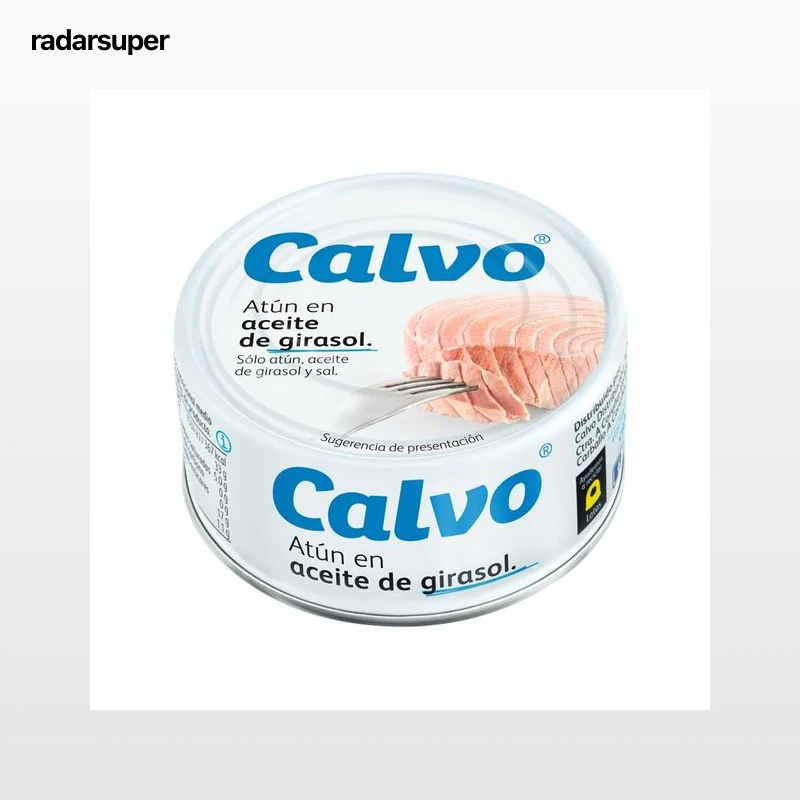 CALVO Atún en aceite vegetal lata de 104 g.
