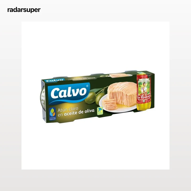 CALVO Atún claro en aceite de oliva pack 3 uds. x 73 g.