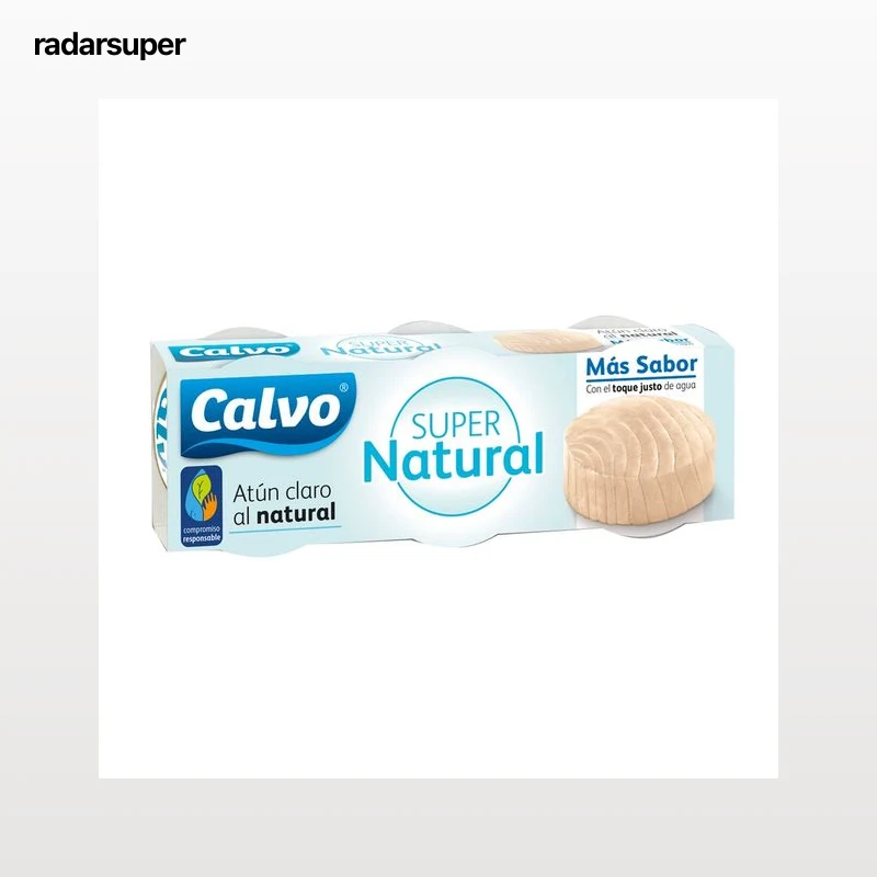 CALVO Atún claro al natural 3 uds. x 56 g.