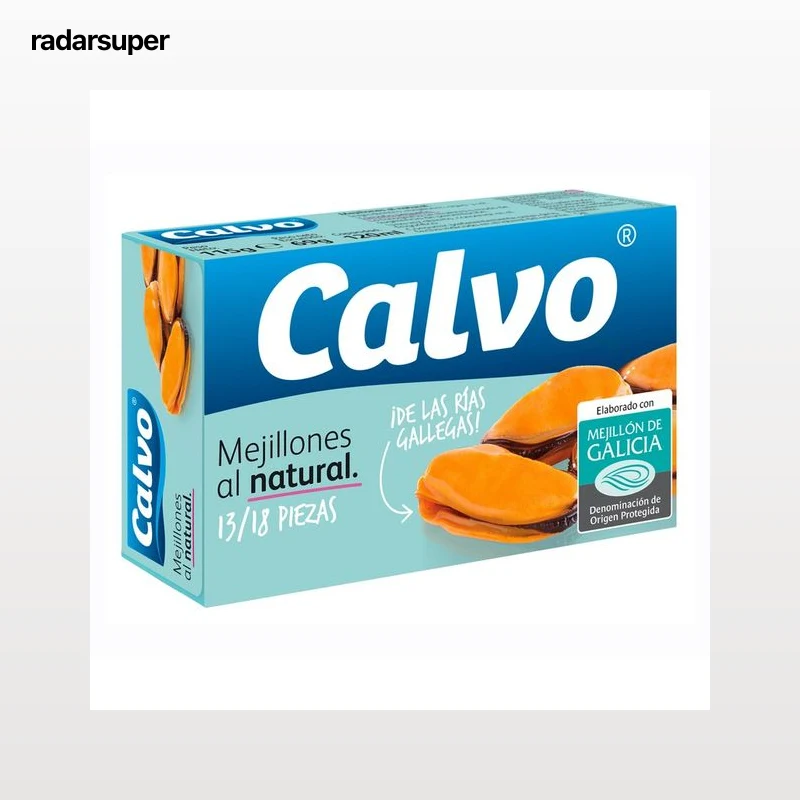 CALVO Mejillón al natural 115 gr.
