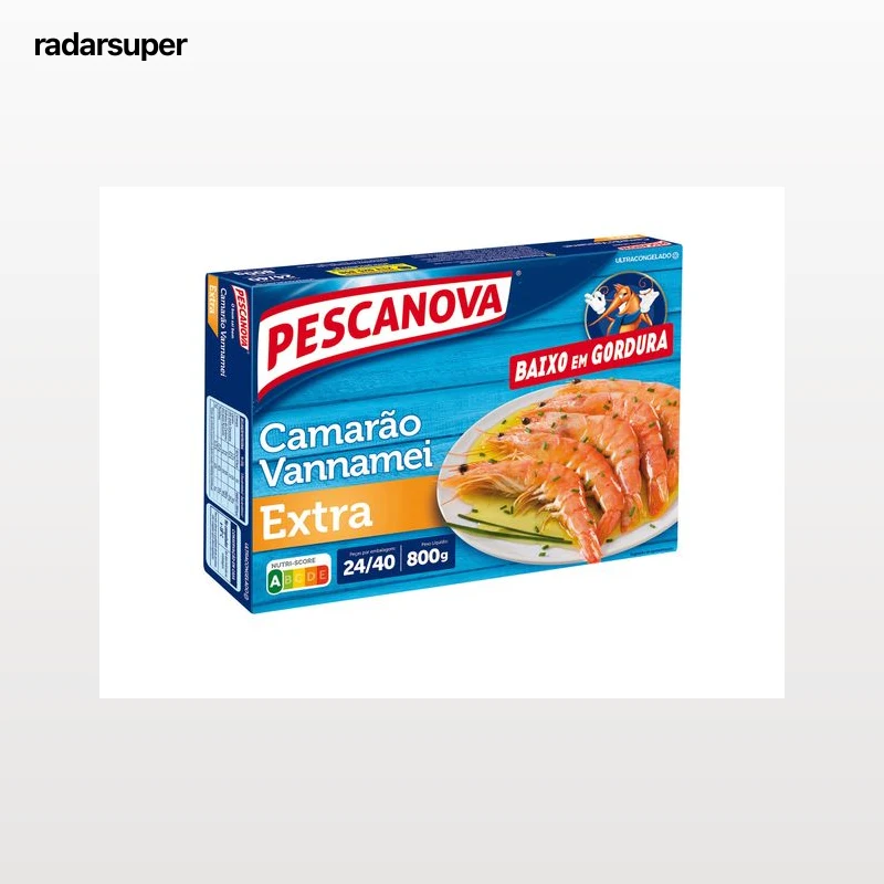 CAMARÃO PESCANOVA VANNAMEI EXTRA 24-40 800G