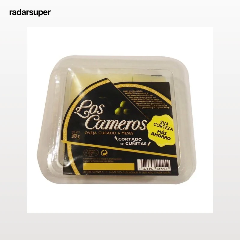 LOS CAMEROS Queso oveja curado en cuñitas LOS CAMEROS 200 g.