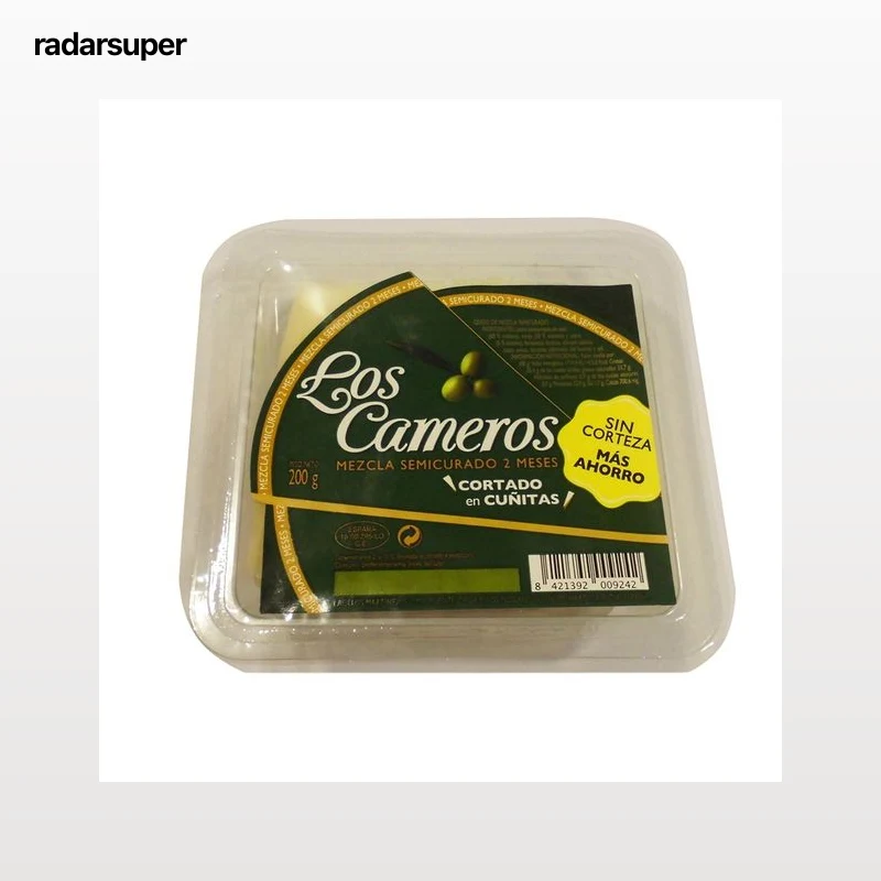 LOS CAMEROS Queso semicurado mezcla en cuñitas LOS CAMEROS 200 g.