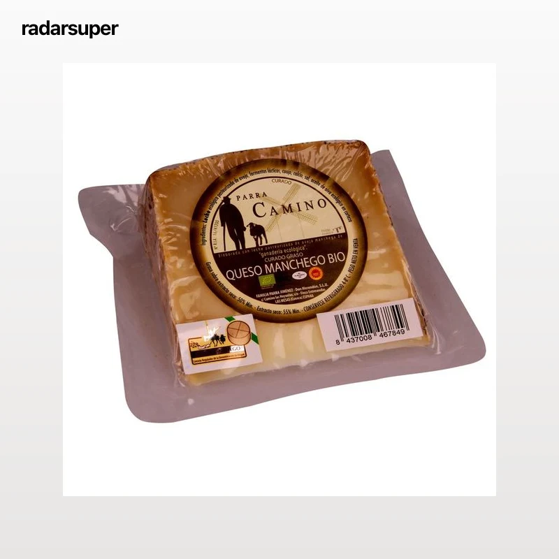 PARA CAMINO Queso de oveja ecológico manchego PARA CAMINO 200 g.