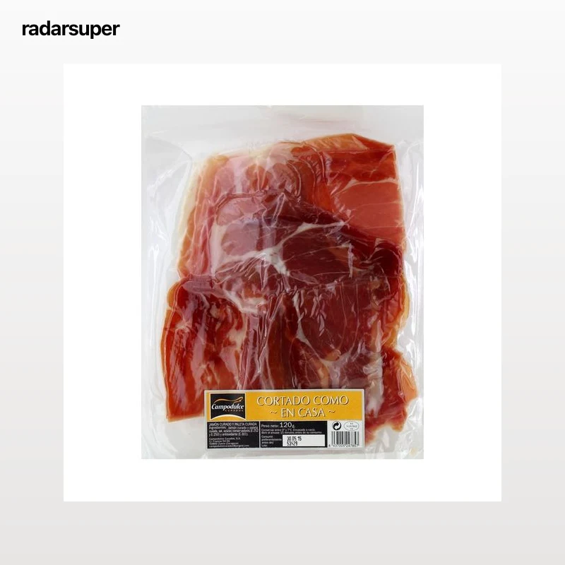 CAMPODULCE Jamón serrano cortado como en casa CAMPODULCE 120 g.