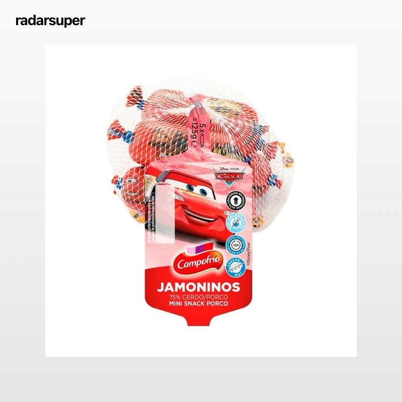 CAMPOFRÍO Jamoninos (mini snacks de jamón cocido) 5 x 25 g.