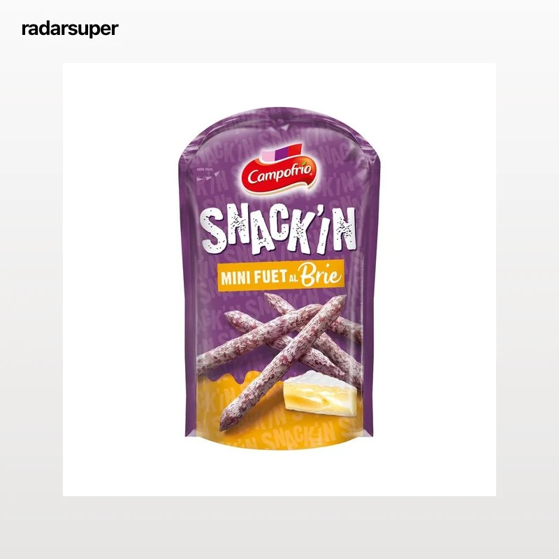 CAMPOFRÍO Mini fuets al queso brie, ideales para tomar como snacks CAMPOFRÍO Snack´in 50 g.