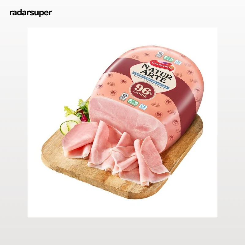 CAMPOFRÍO Naturarte Jamón cocido extra, cortado en lonchas - Loncha fina 1 mm