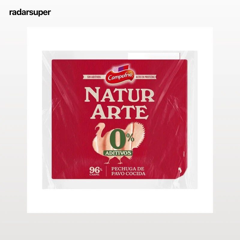 CAMPOFRIO Naturarte Pechuga de pavo cocida, cortada en lonchas 85 g.