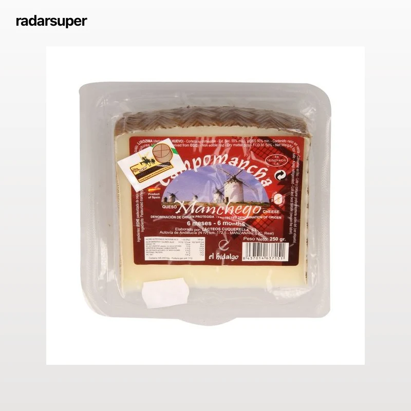 CAMPOMANCHA Queso de oveja en cuña de La Mancha y sin gluten CAMPOMANCHA 250 g.